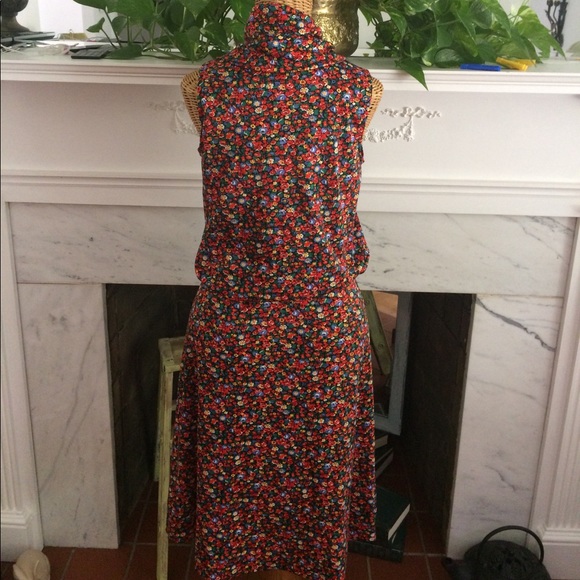 Vintage Floral Print Sue Brett Dress - Picture 4 of 7